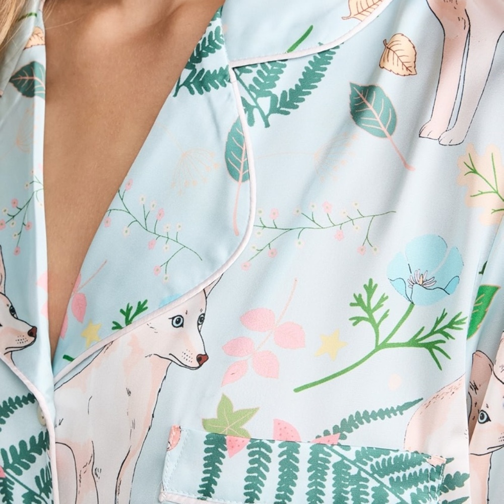 Karen Mabon Artic Fox Long PJ Set Size M - Picture 5 of 6